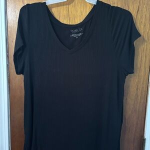 Rachel Zoe Elegant Black Short Sleeve Top